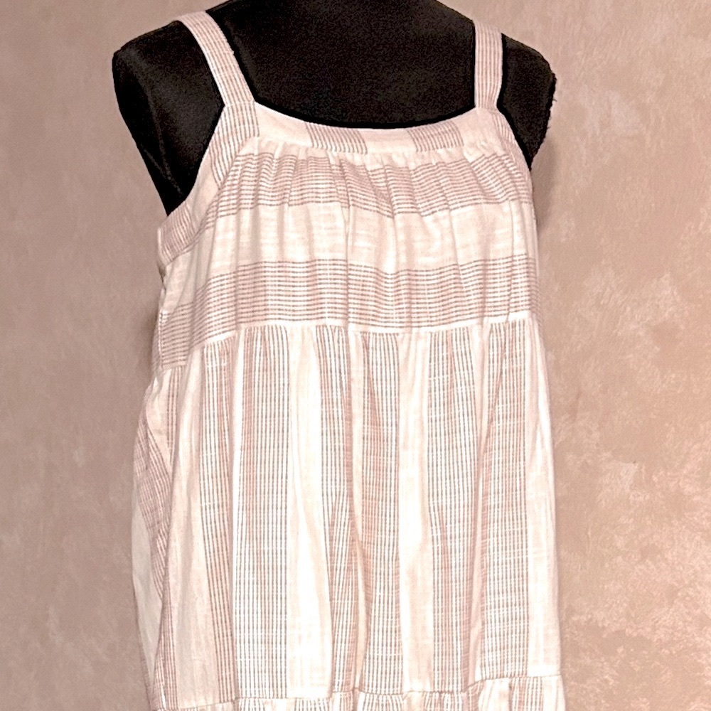 🤍 LAUDE The Label Organic Cotton Tiered Maxi Dress – Size M - Picture 3 of 14
